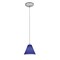 Access Lighting Martini, LED Pendant, Brushed Steel Finish, Cobalt Glass 28004-3C-BS/COB - alternate 1